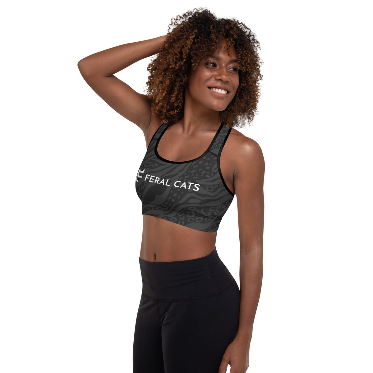 Feral Cats Padded Sports Bra