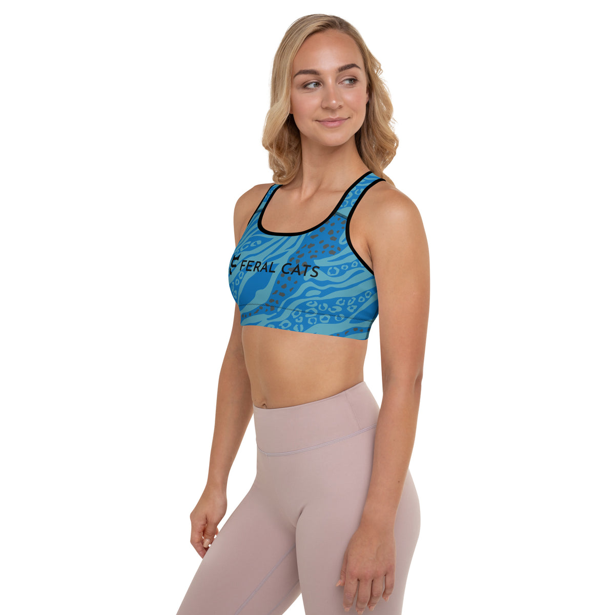 Feral Cats Padded Sports Bra