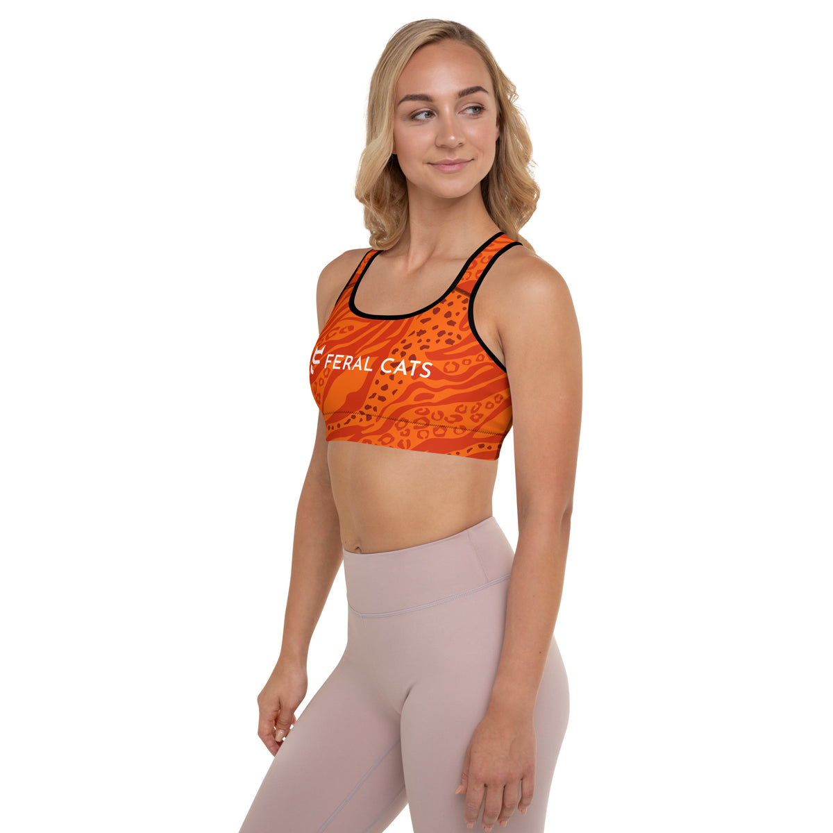 Feral Cats Padded Sports Bra