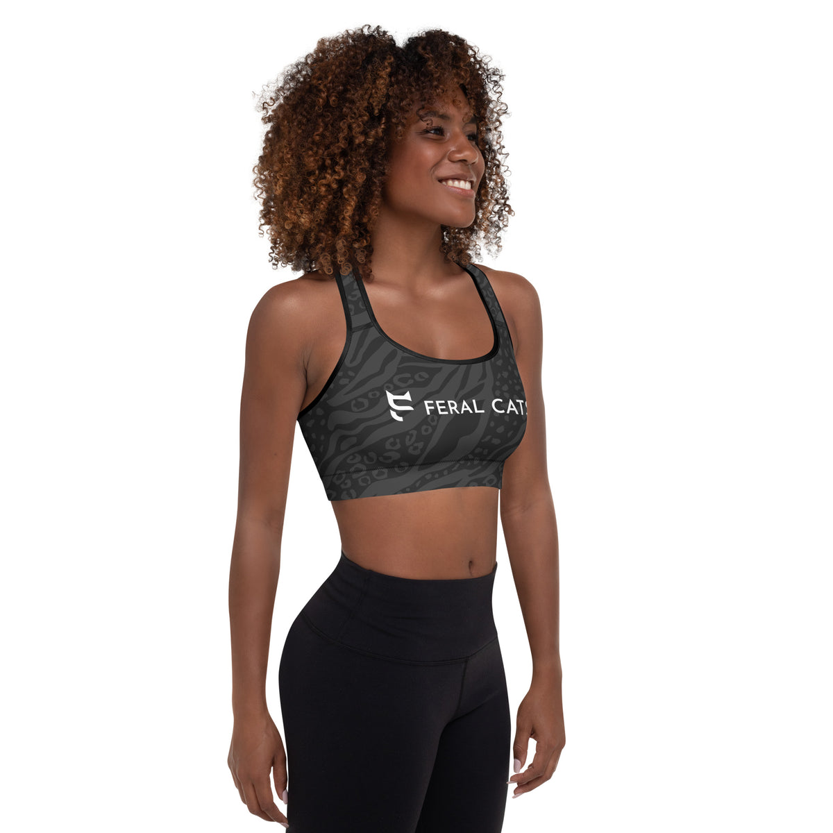 Feral Cats Padded Sports Bra