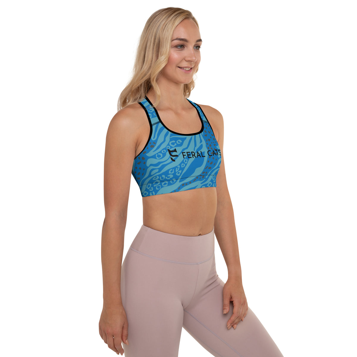 Feral Cats Padded Sports Bra