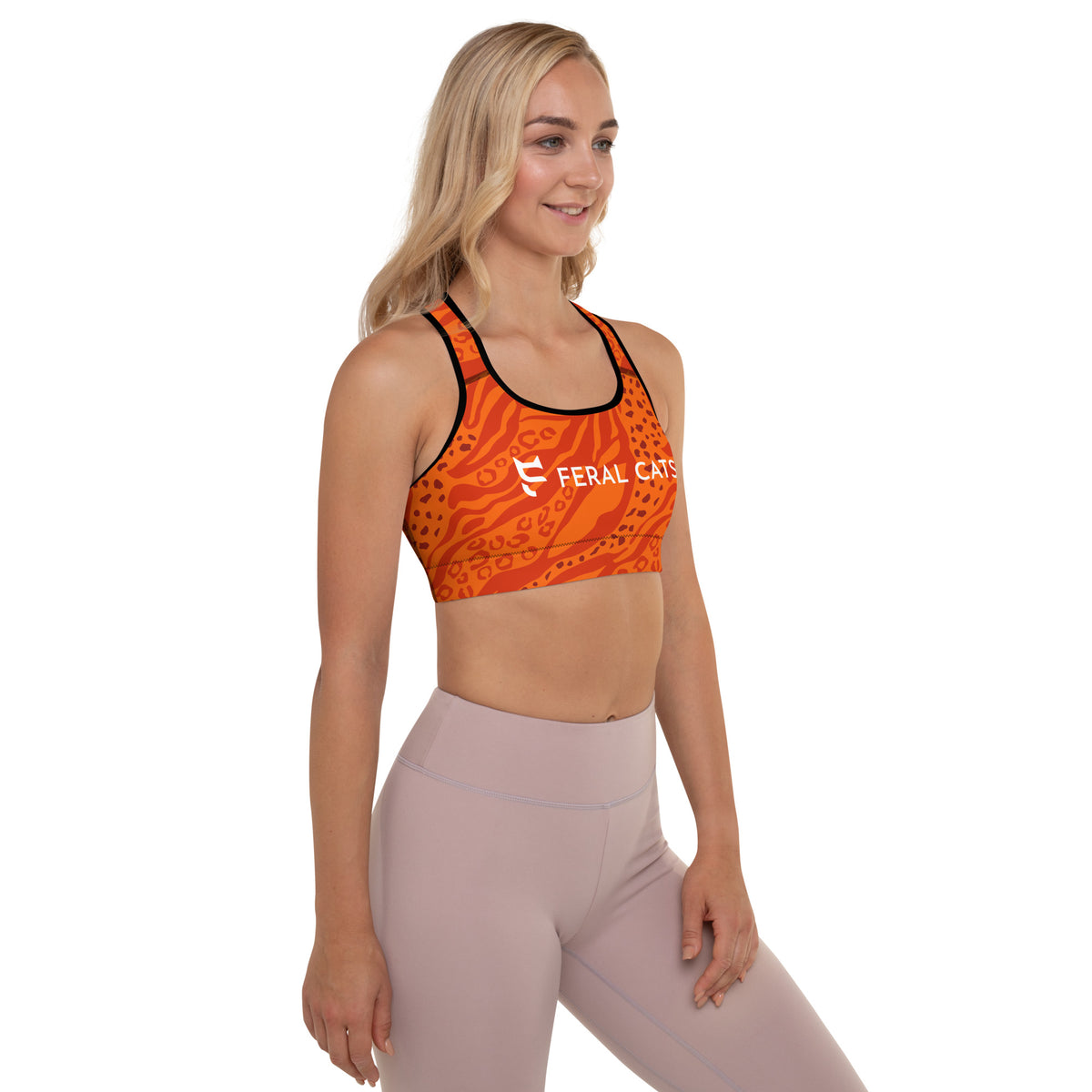 Feral Cats Padded Sports Bra